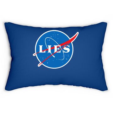 Discover Nasa Lies Flat Earth Lumbar Pillow