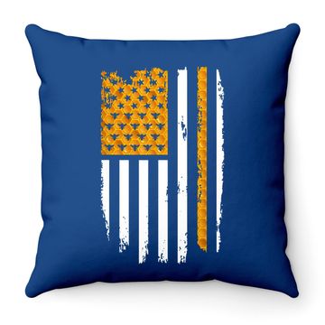 Discover American Flag Beekeeping - Beekeeper - Honey Bee Throw Pillow