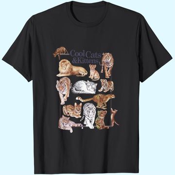 Discover Cool Cats & Kittens White Graphic T-Shirt