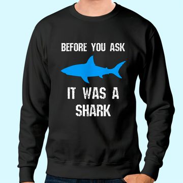 Discover Funny Amputee Amputation Surgery Shark Humor Sweatshirt