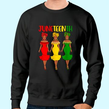 Discover Juneteenth Melanin Black Women Sweatshirt