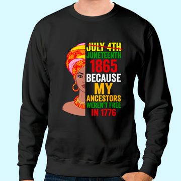 Discover Juneteenth Queen Melanin African American Women Tee Sweatshirt