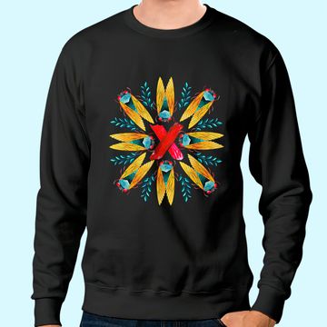 Discover Cicada Mandala Brood X 2021 Men's Sweatshirt