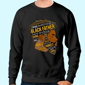Discover Black Father King Afro African Man Sweatshirt