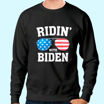 Discover Joe Biden Kamala Harris 2020 - RIDIN' WITH - Liberal Sweatshirt