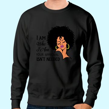 Discover Black Queen Lady Curly Natural Afro African American Ladies Sweatshirt