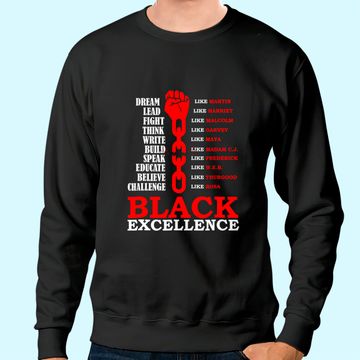 Discover Black Excellence, Black AF Sweatshirt
