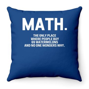 Discover Math Blackmyth Throw Pillow