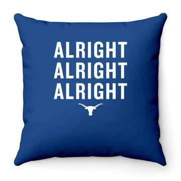 Discover Elite Shop Texas Longhorns Alright Orange Throw Pillow