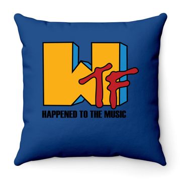 Discover Wtf Happened To Music Throw Pillow