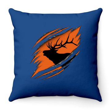 Discover Elk Hunting Premium Throw Pillow