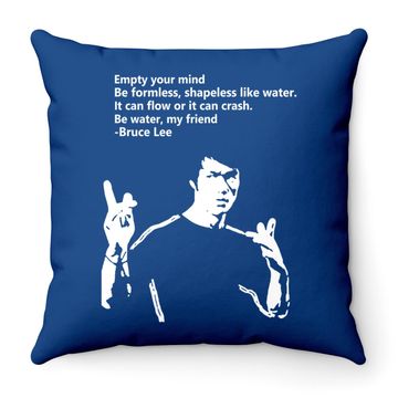 Discover Bruce Lee Quote Kung Fu Karate Throw Pillow