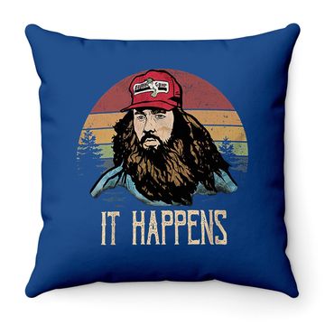 Discover Forrest Gump It Happens  circle Throw Pillow