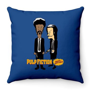 Discover Pulp Fiction Beavis And Butthead Throw Pillow