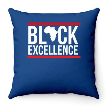 Discover Black Excellence African American Throw Pillow