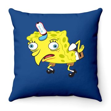 Discover Spongebob Meme Isn't Even Throw Pillow