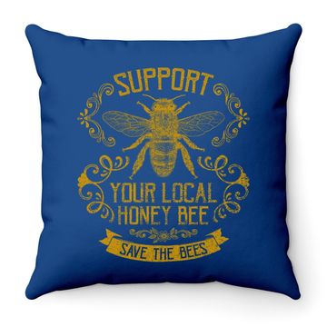 Discover Honey Bee Bee Keeper Design Throw Pillow