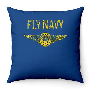 Discover U.s Navy Original Fly Navy Throw Pillow