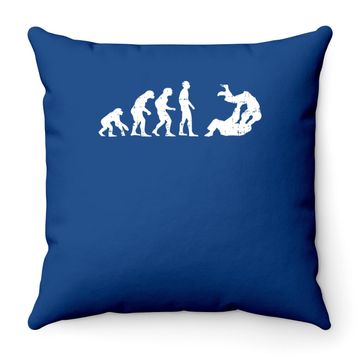 Discover Brazilian Jiu Jitsu Judo Evolution Throw Pillow