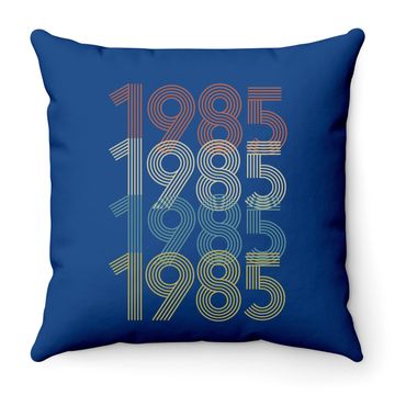 Discover Vintage 1985 36th Birthday Throw Pillow