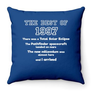 Discover 1997 24th Birthday Throw Pillow