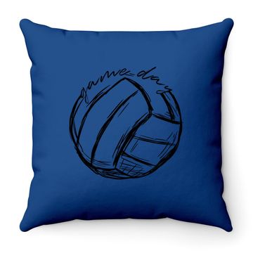 Discover Volleyball Game Day For Volleyball Lovers Throw Pillow