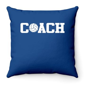 Discover Volleyball Coach Throw Pillow