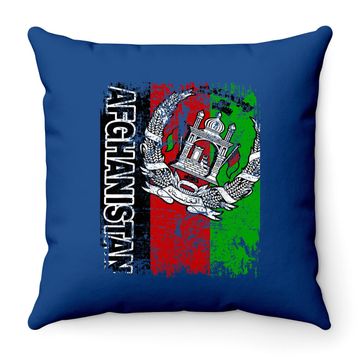 Discover Vintage Afghanistan Flag Throw Pillow