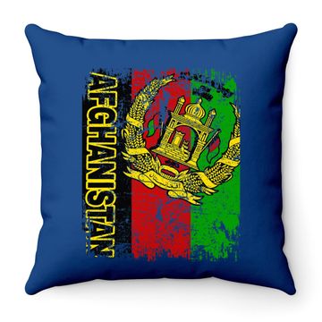 Discover Vintage Afghanistan Flag Throw Pillow