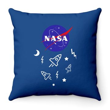 Discover Nasa Astronaut Space Travel Throw Pillow