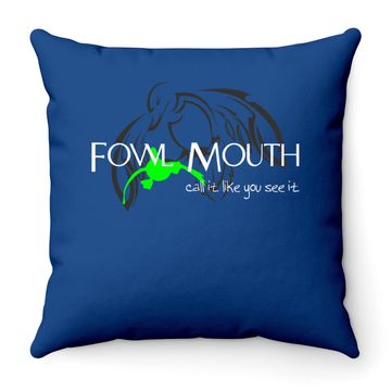 Discover Fowl Mouth Duck Hunting Throw Pillow