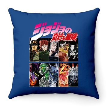 Discover Jojo's Bizarre Adventure Summer Cool Short Sleeve Classic Tt Throw Pillow