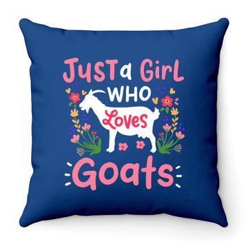Discover Goats Goat Rancher Farm Throw Pillow