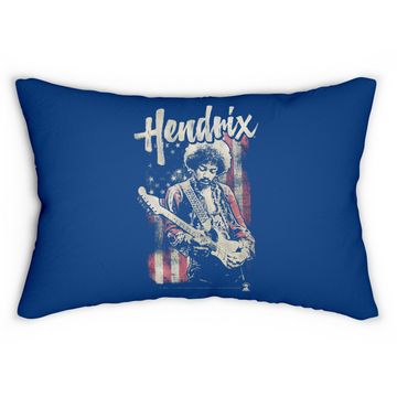 Discover Jimi Hendrix - Flag Hendrix Lumbar Pillow
