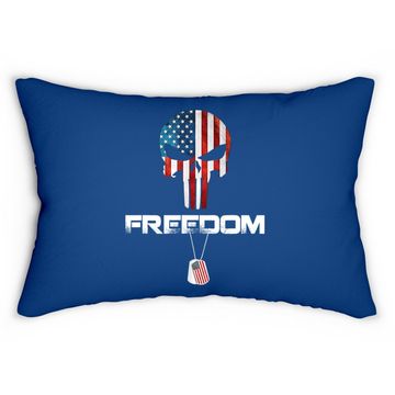 Discover Veteran Day Memorial Day Freedom  lumbar Pillow