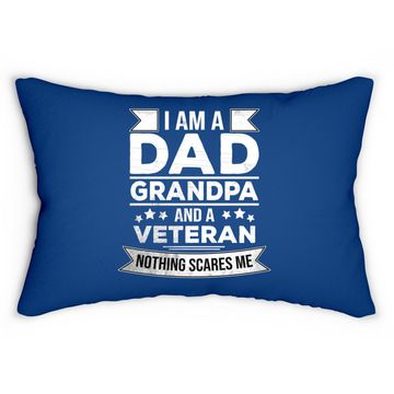 Discover I Am A Dad Grandpa And Veteran Lumbar Pillow