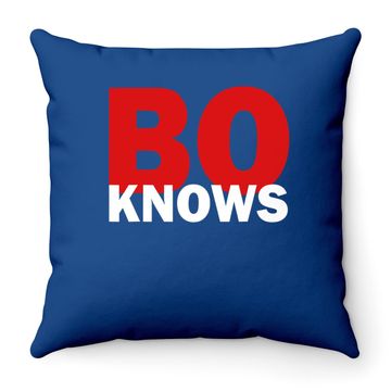 Discover Bo Knows Throw Pillow Throw Pillow