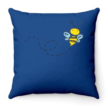 Discover Bumble Bee Throw Pillow