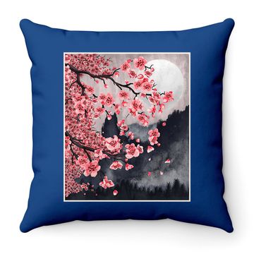 Discover Sakura Japanese Cherry Blossom Japanese Tree Throw Pillow