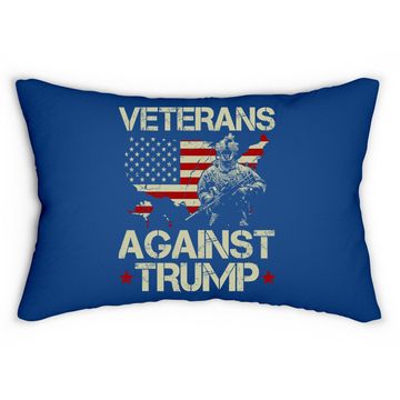Discover Veterans Against Donald Trump Lumbar Pillow