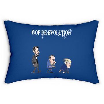 Discover Trump Evolution Republican Gop Lumbar Pillow