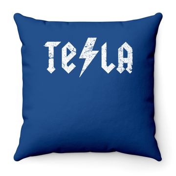 Discover Tesla Throw Pillow Nikola Tesla Fan Throw Pillow Throw Pillow
