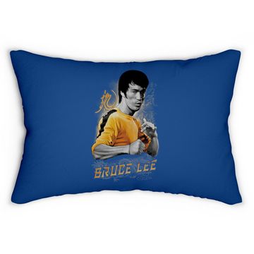 Discover Bruce Lee Quote Yellow Dragon Lumbar Pillow