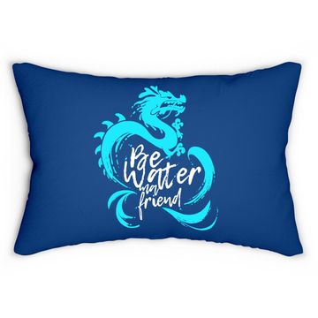 Discover Bruce Lee Quote Kung Fu Fighter Lumbar Pillow