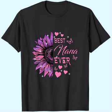 Discover Best Nana Ever Purple Flowers Classic T-Shirt