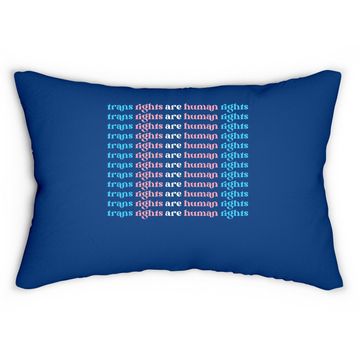 Discover Trans Rights Are Human Rights Lumbar Pillow