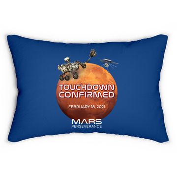 Discover Mars Perseverance Rover Nasa Mars Landing Lumbar Pillow