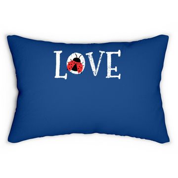 Discover Ladybug Love Vintage Lumbar Pillow
