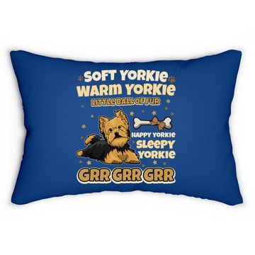 Discover Yorkie Dog Soft Yorkie Warm Yorkie Lumbar Pillow