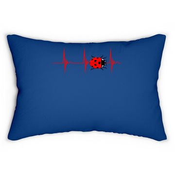 Discover Ladybug Heartbeat Ekg Pulse Insects Bugs Entomology Lumbar Pillow